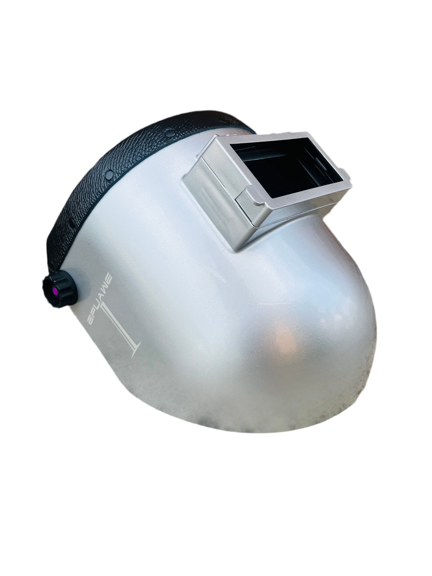 Black Leather Top Sugar Scoop Gray Welding Helmet