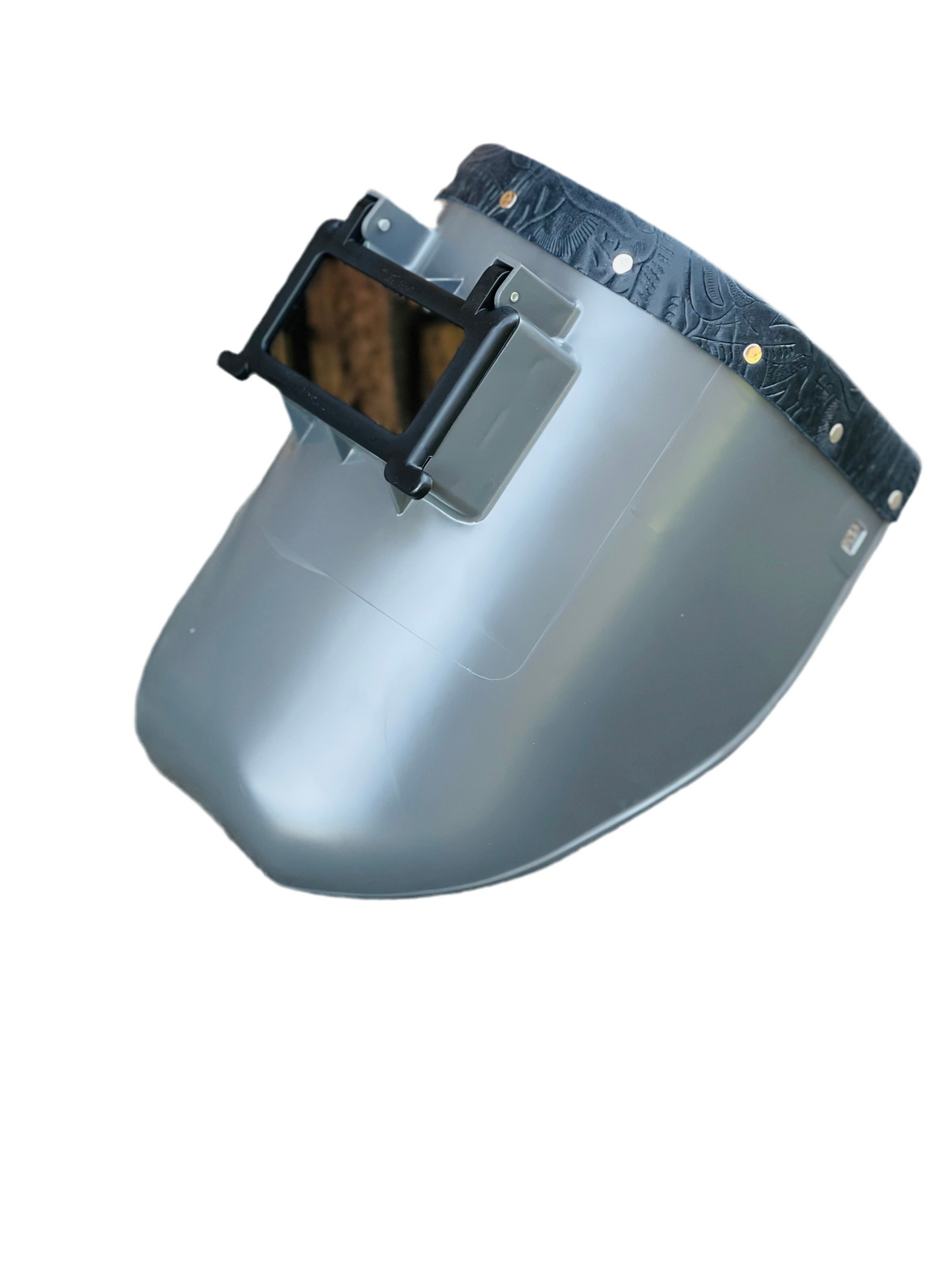 Tiger Hood w/ Black Floral Leather Top