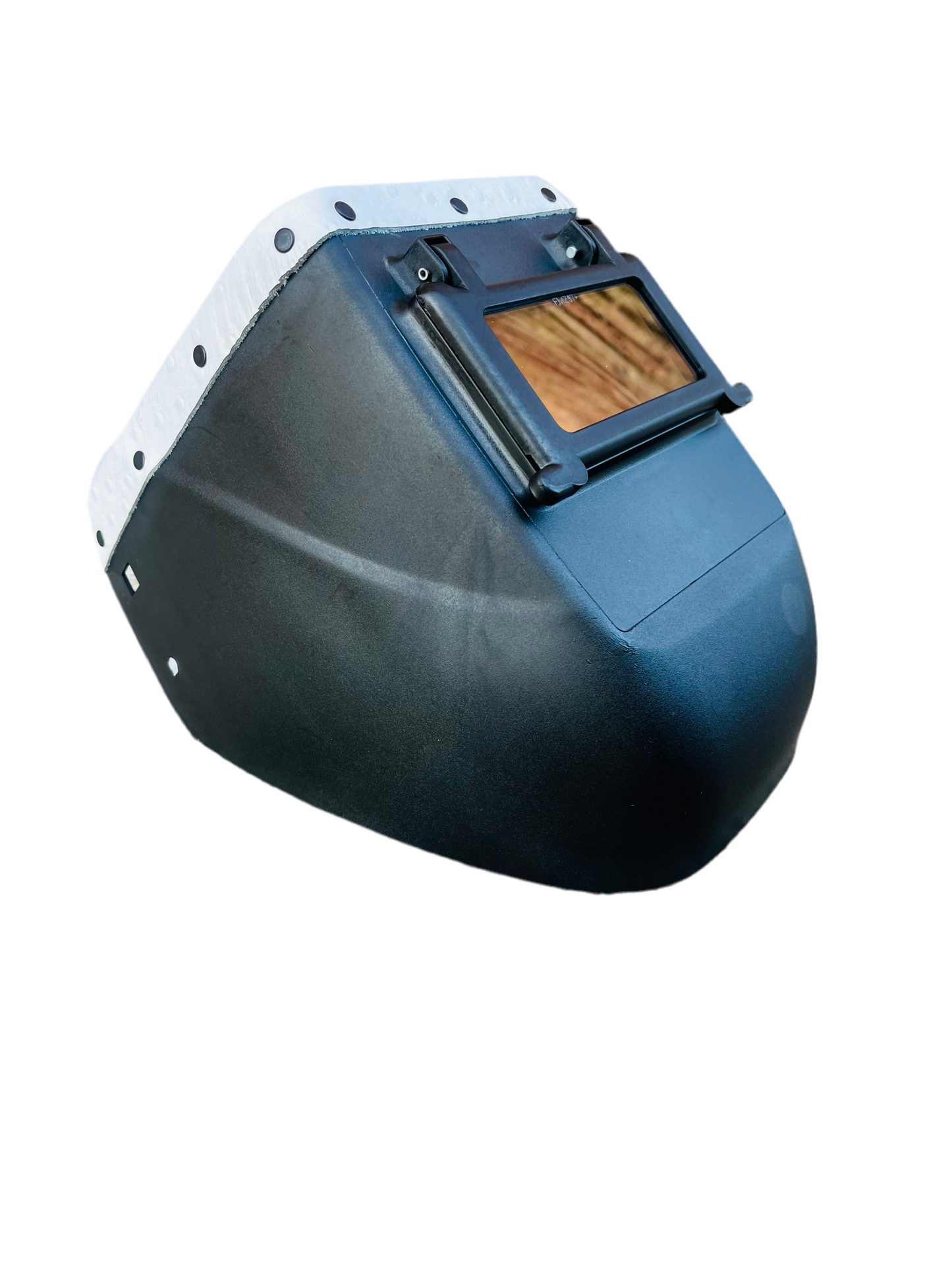 White Ostrich Leather Top FUTURA Welding Helmet