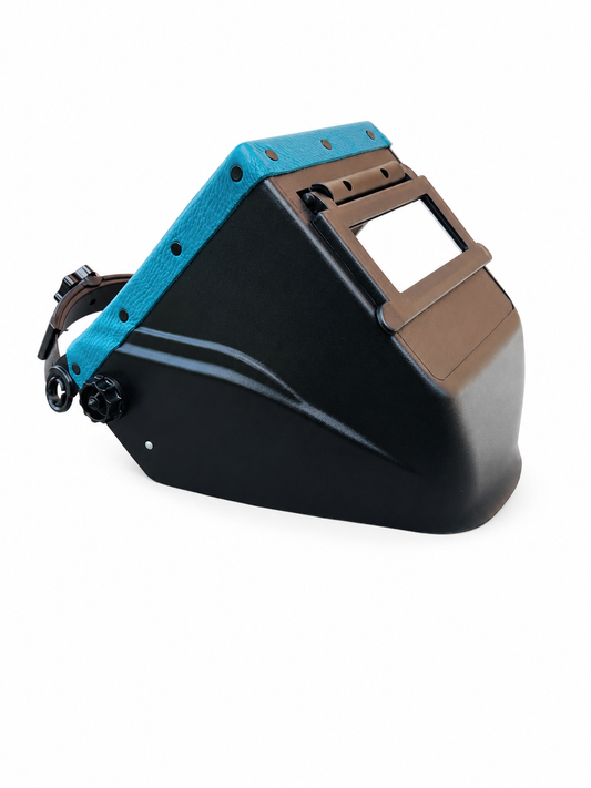Baby Blue Top Hobart welding Helmet