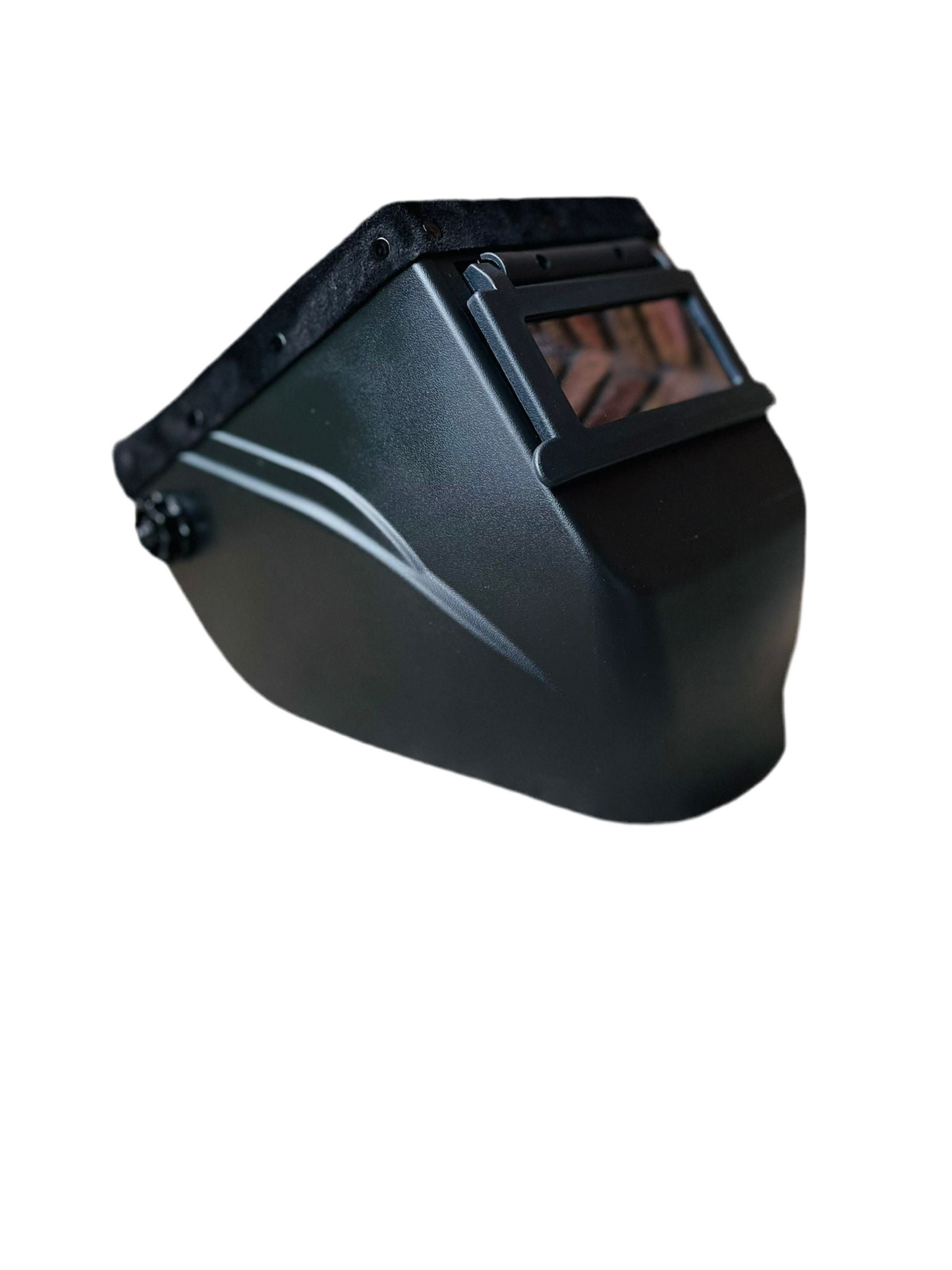 Black Suede Top Welding Helmet