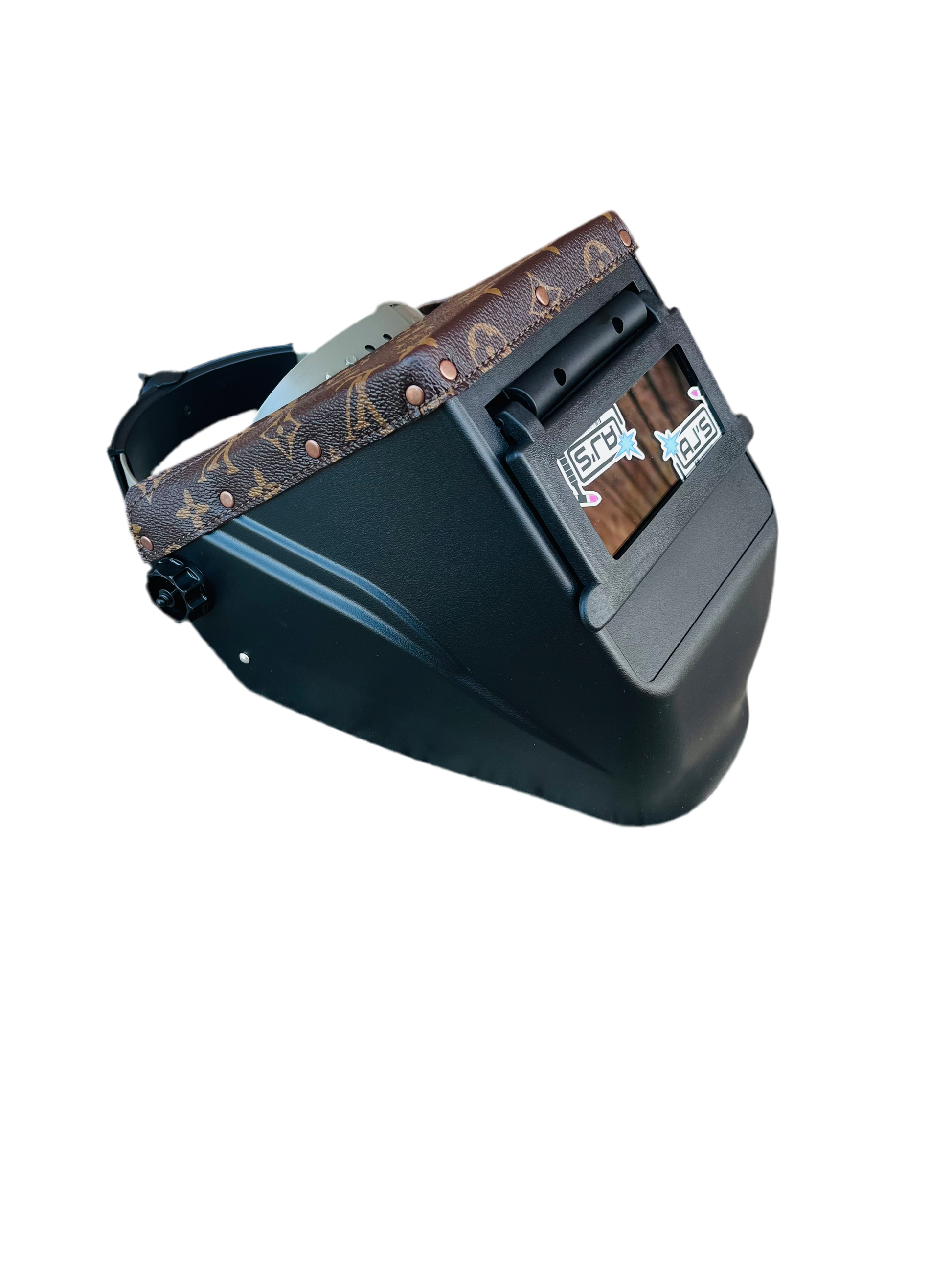 LV Vinyl Top Welding Helmet – AJ'S HOODS LV Vinyl Top Welding Helmet – AJ'S HOODS