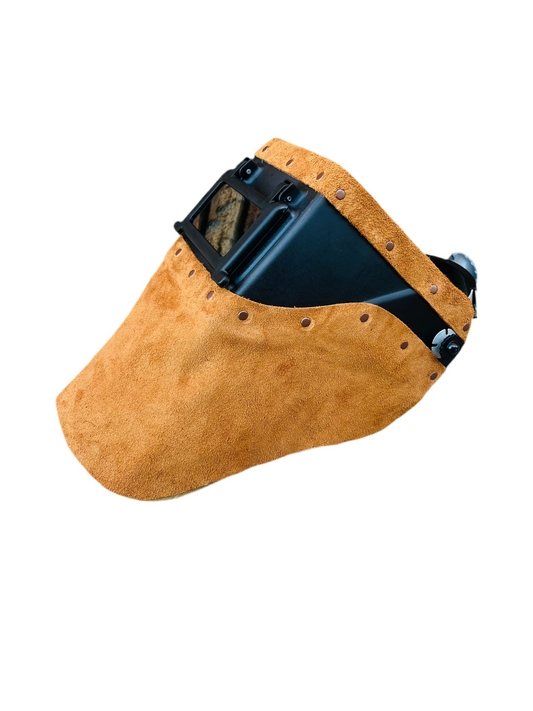 Brown Suede Top/Bottom FUTURA Welding Helmet