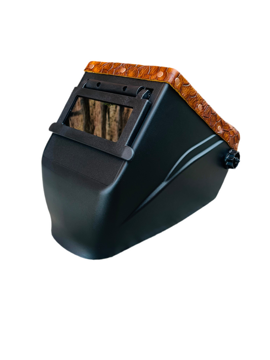 Scale Tan Leather Top Hobart Welding Helmet