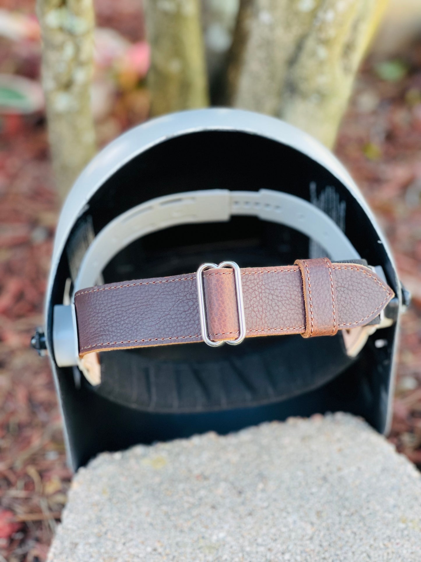 Custom-fit Leather Headgear Strap